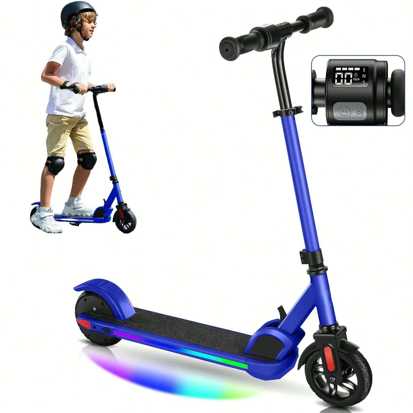 CAROMAC Electric Kids Scooter 150W LED Display Foldable