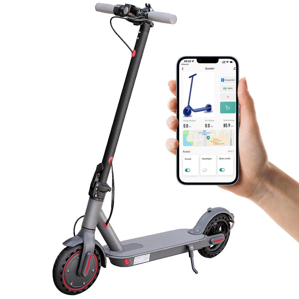 Ladped Electric Scooter 350W 19 MPH APP Smart Foldable