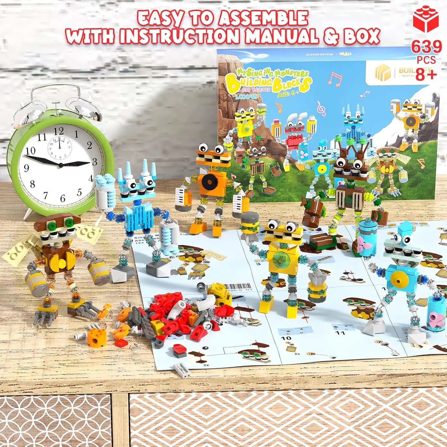 Wubbox Sing Monsters Building Set 639 Pcs Monster Friends