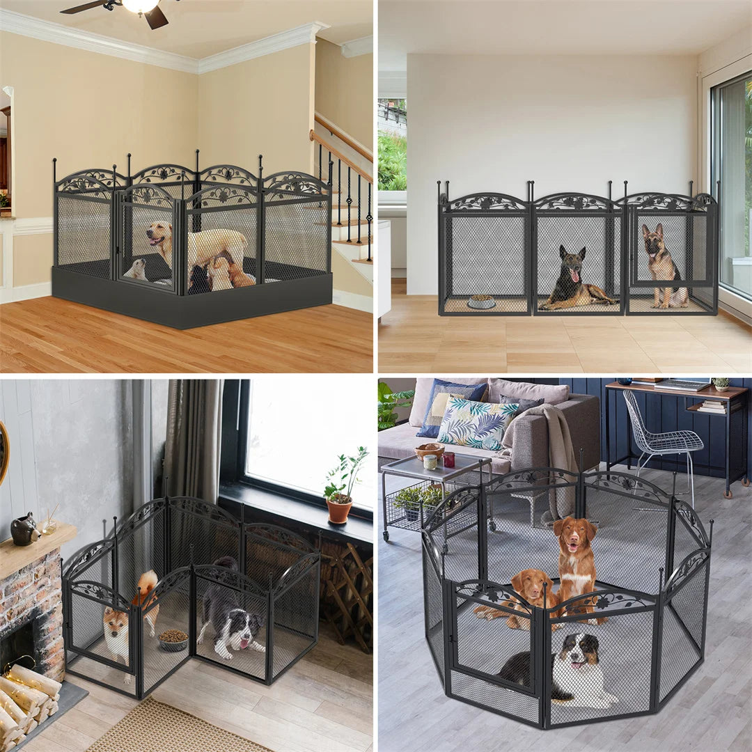 Bingopaw Eight Panel Heavy Duty Dog Playpen Outdoor Fence