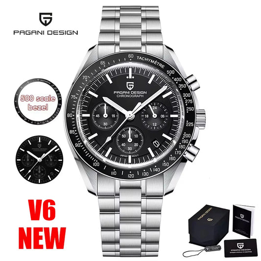 PAGANI DESIGN V5 Moon Chronograph Quartz Watch For Men