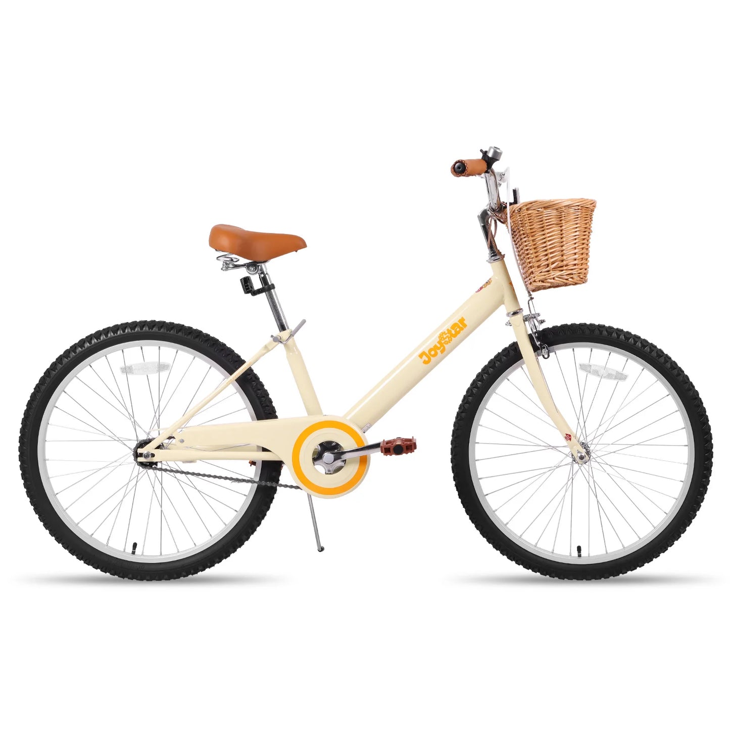 JOYSTAR Vintage Kids Bike With Training Wheels And Basket