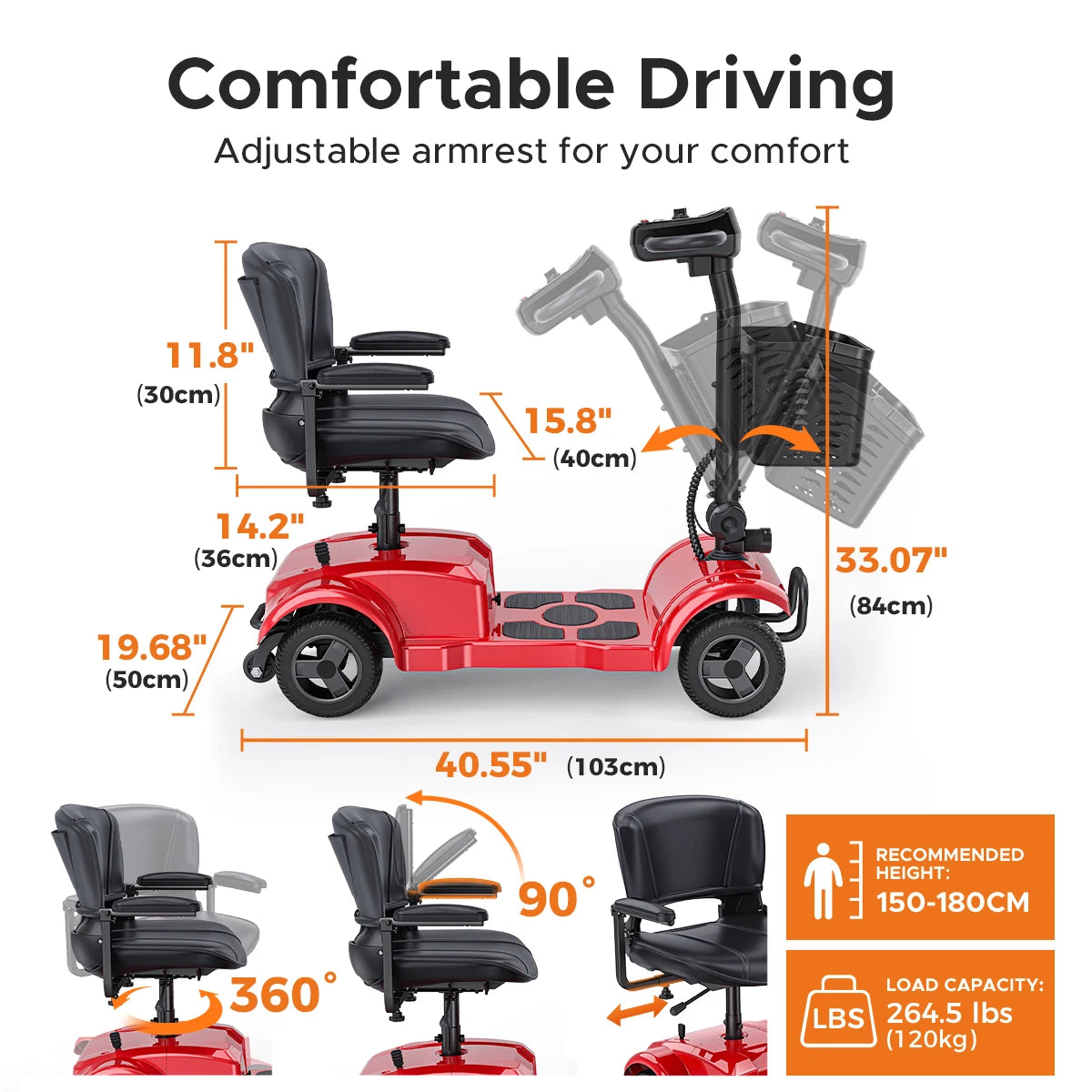 ENGWE Four Wheel Electric Scooter 250W 24V 12Ah 6.2MPH