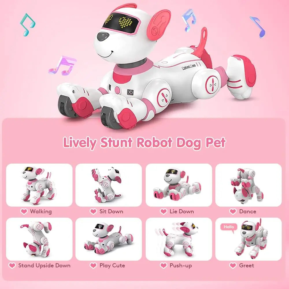 CEDesign RC Robot Dog Toy With Voice Command And Music