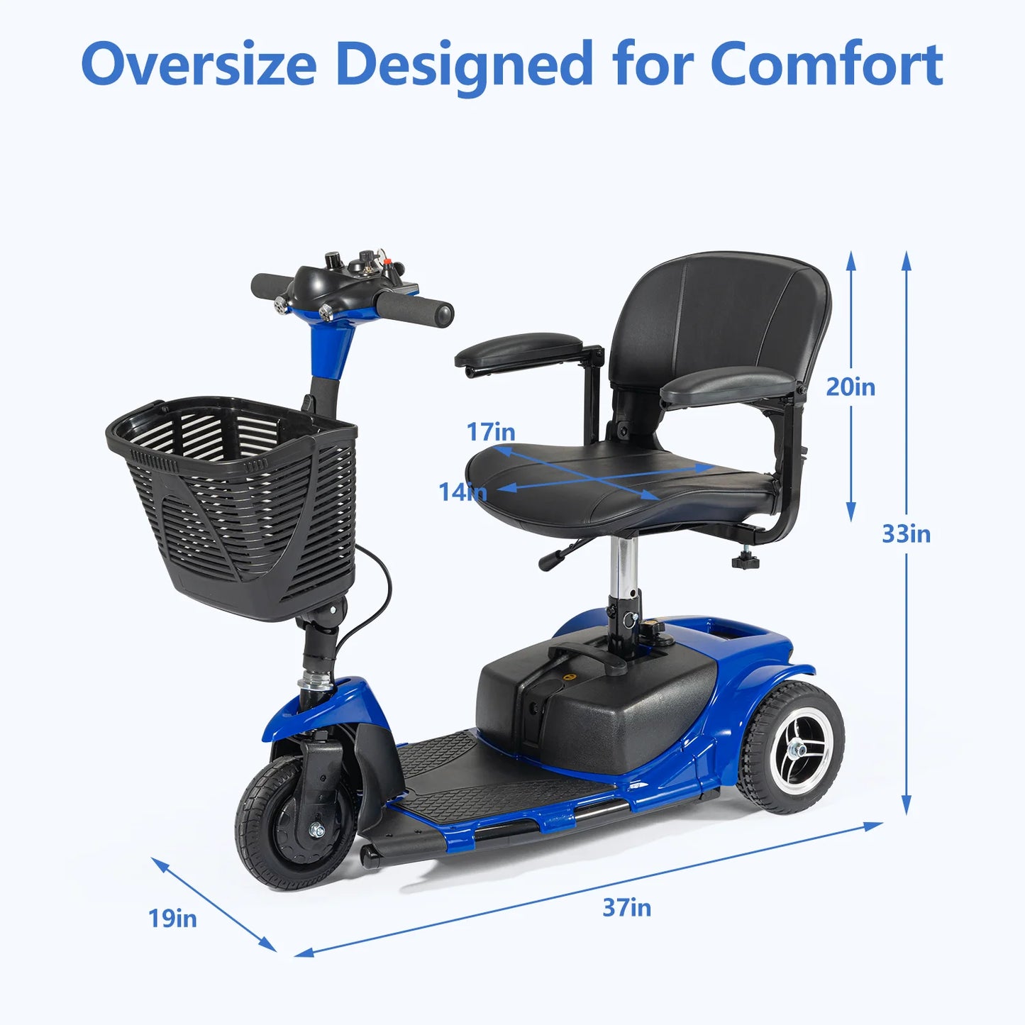 Origin Electric Mobility Scooter 3 Wheel Portable Foldable