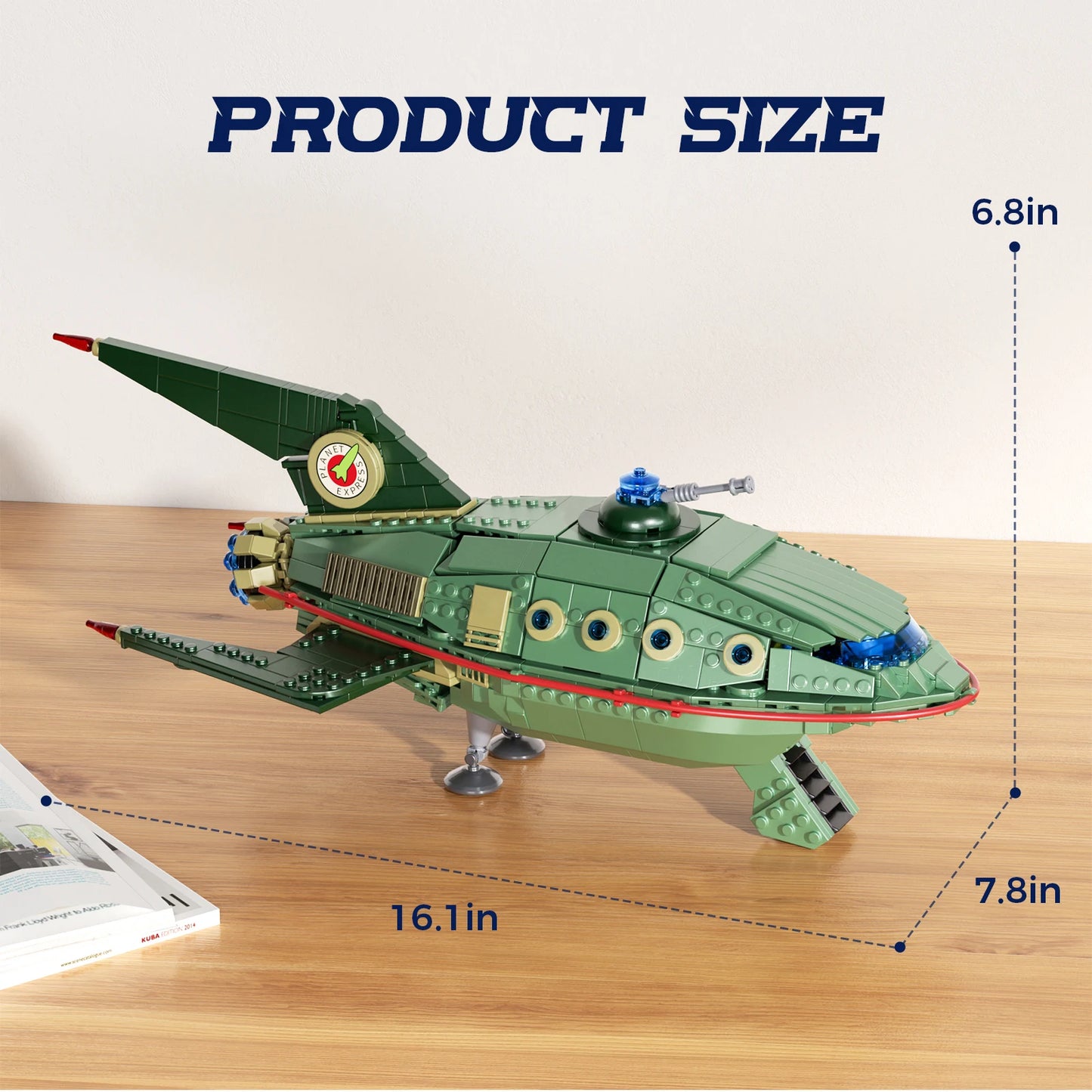 BuildMoc Back Future Planet Express Ship Building Kit