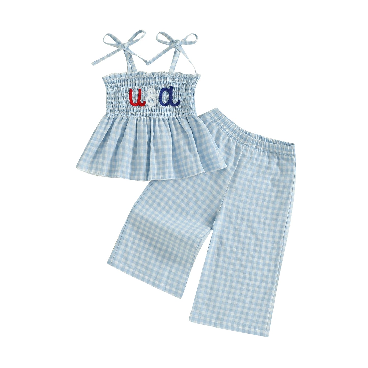 Emmababy Infant Girl Independence Day 2 Piece Set Outfit
