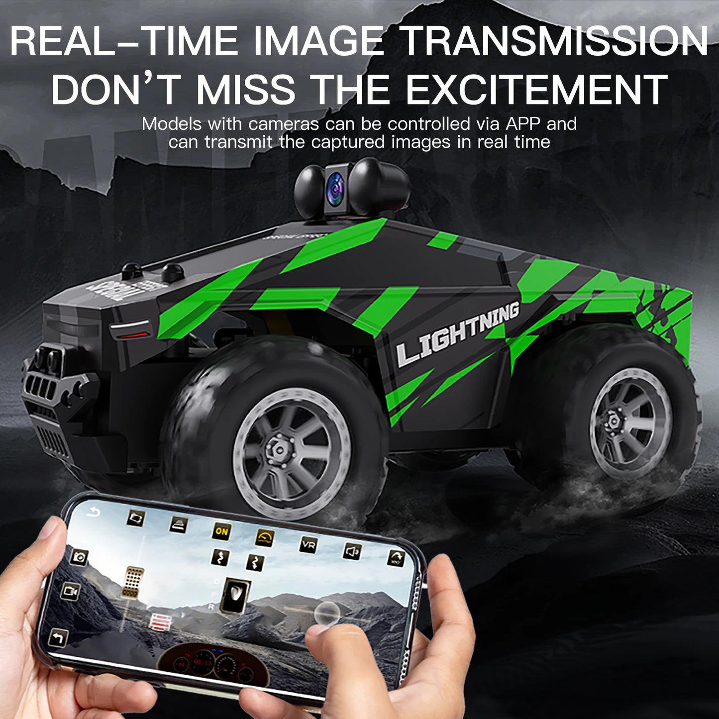 Wickena FPV RC Vehicle Featuring LED Lights 1 28 Scale