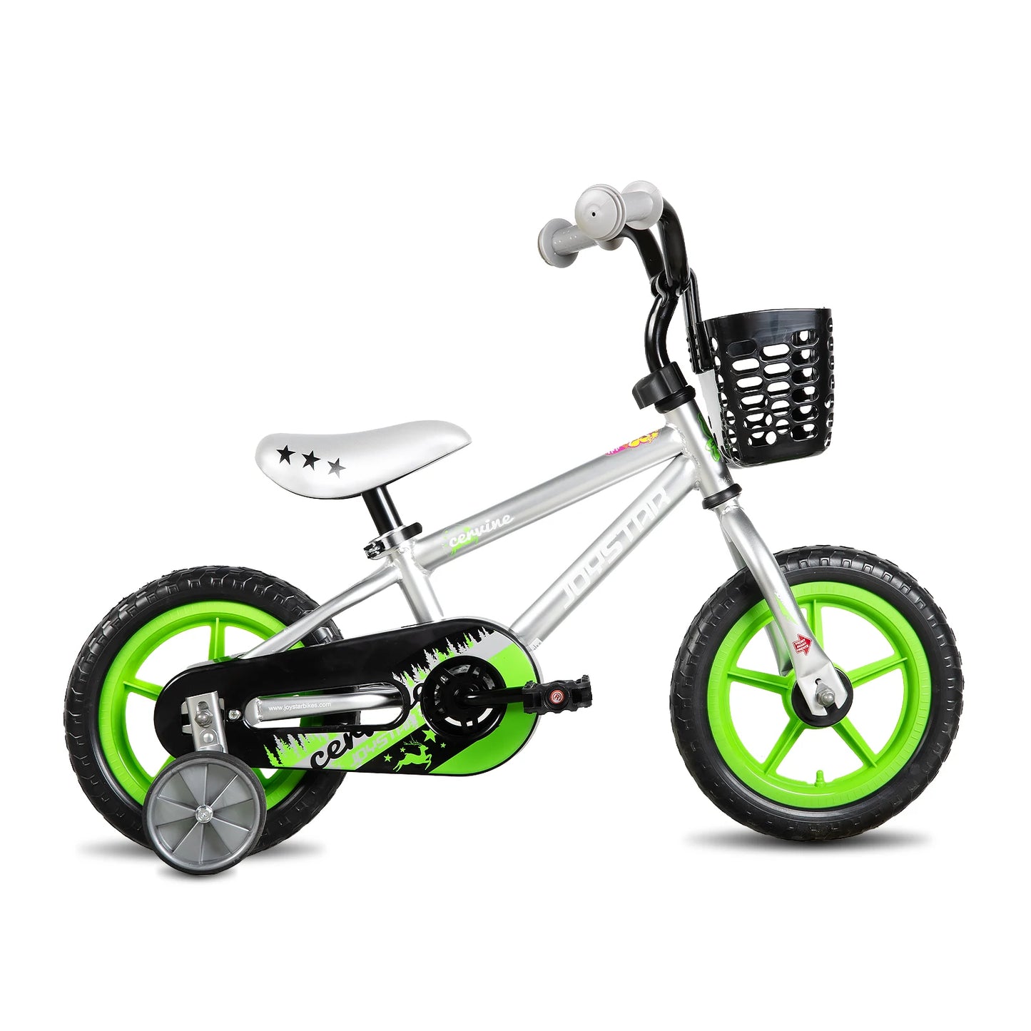 JOYSTAR Cervine Kids Bike With Basket And Training Wheels