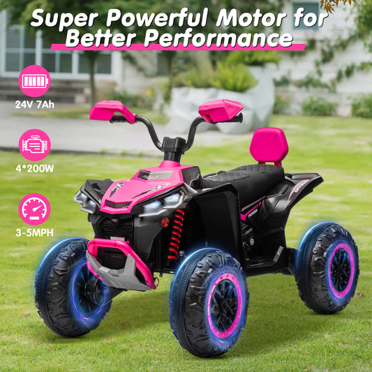 Joyracer 24V Kids ATV 2 Seater Ride On Toy 800W Motor