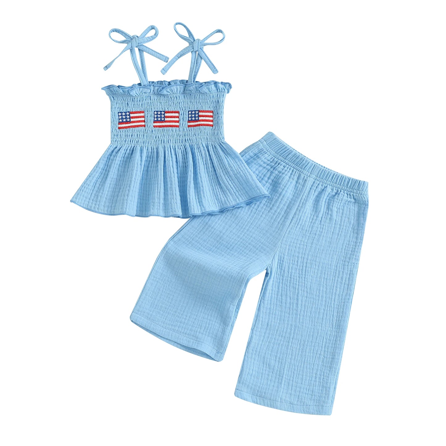 Emmababy Infant Girl Independence Day 2 Piece Set Outfit