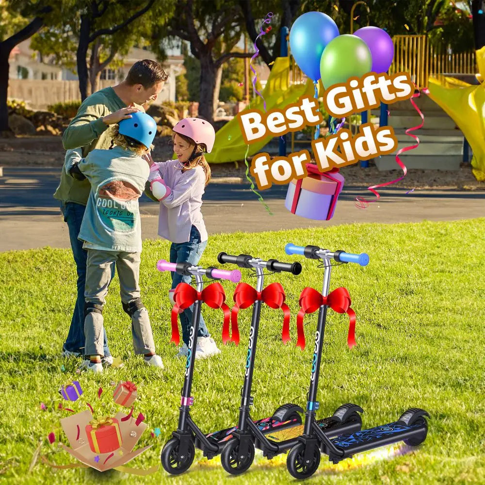 GYROOR Kids Electric Scooter LED Display 150W Dual Brake