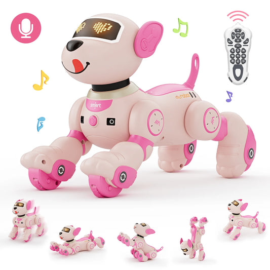 VATOS Robot Dog Toy For Kids Voice 2.4GHz Remote Control