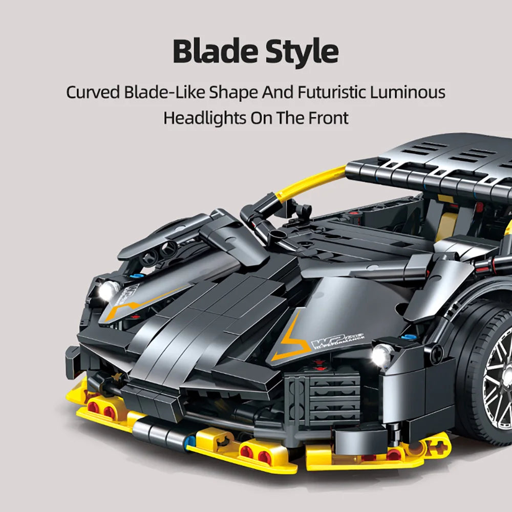 Kbox 1259Pcs Supercar Building Blocks Kit Collectible