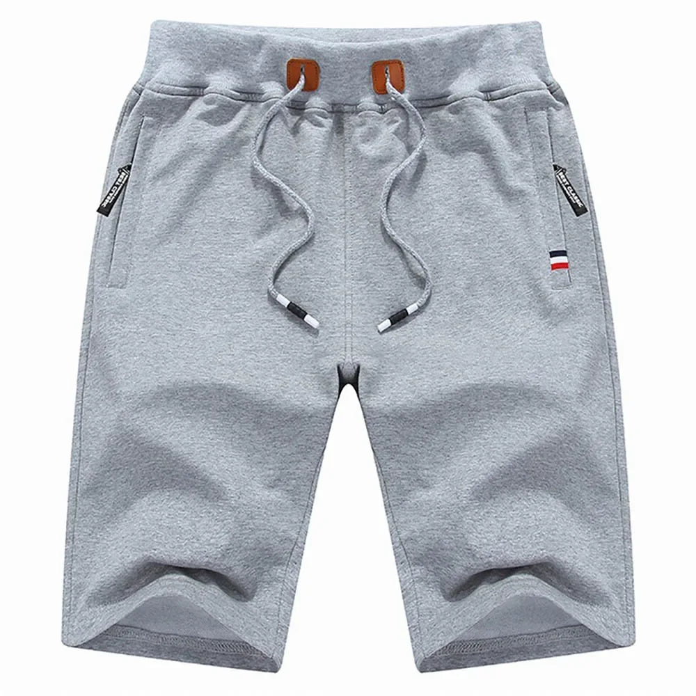 Mens Summer Cotton Casual Loose Jogger Shorts With Pocket