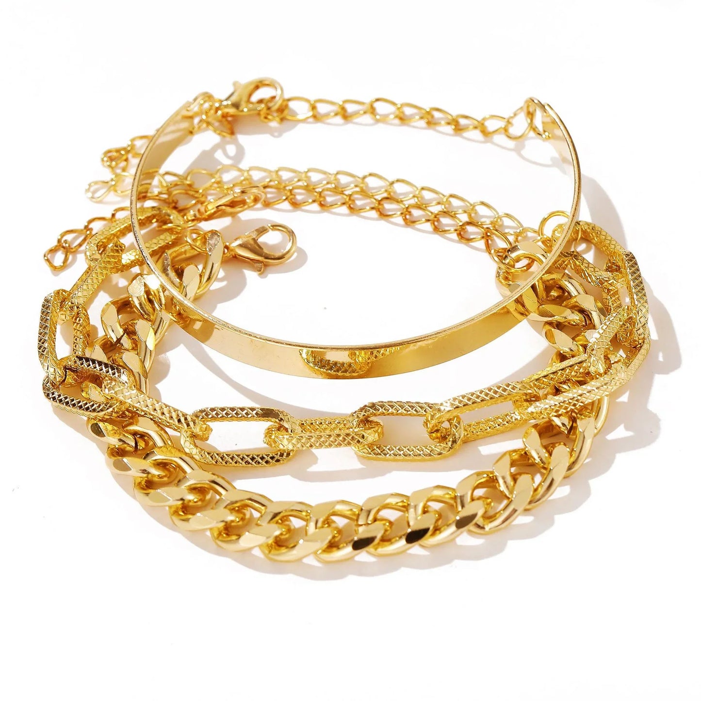 DAIPANCN Bohemian Metal Chain Bracelet Set For Women