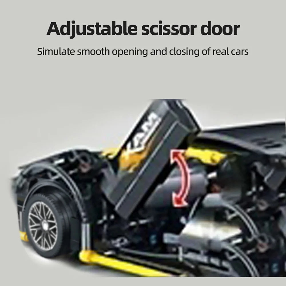 Kbox 1259Pcs Supercar Building Blocks Kit Collectible