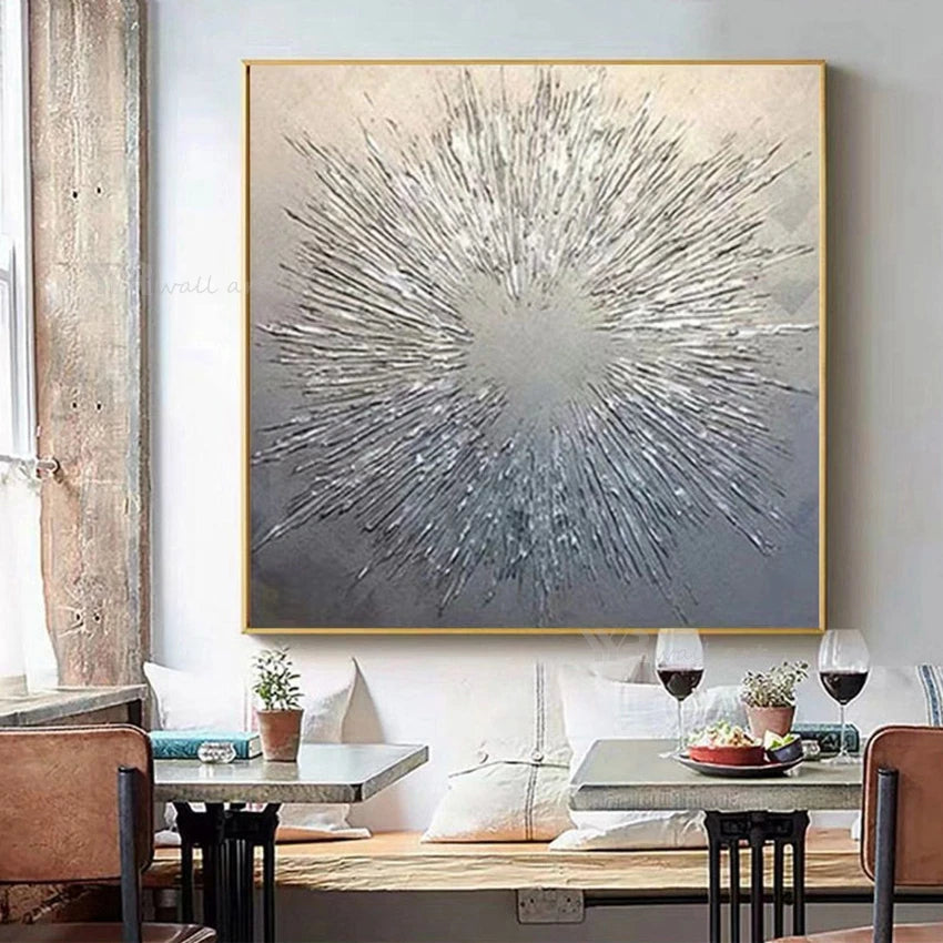 YYR Wall Art Handmade Gold Texture Canvas Oil Painting