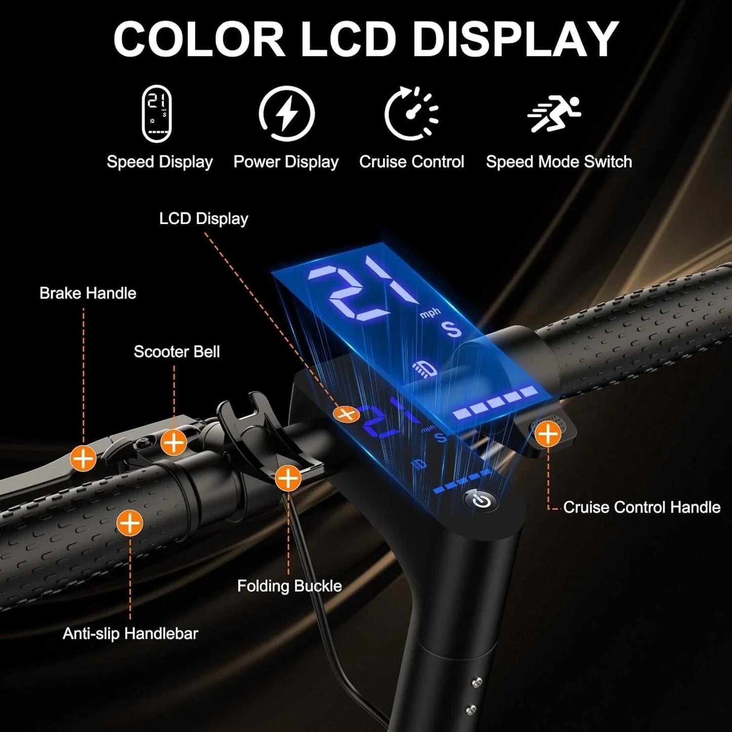 AOVOPRO Electric Scooter 10 Inch 500W Smart Folding Scooter