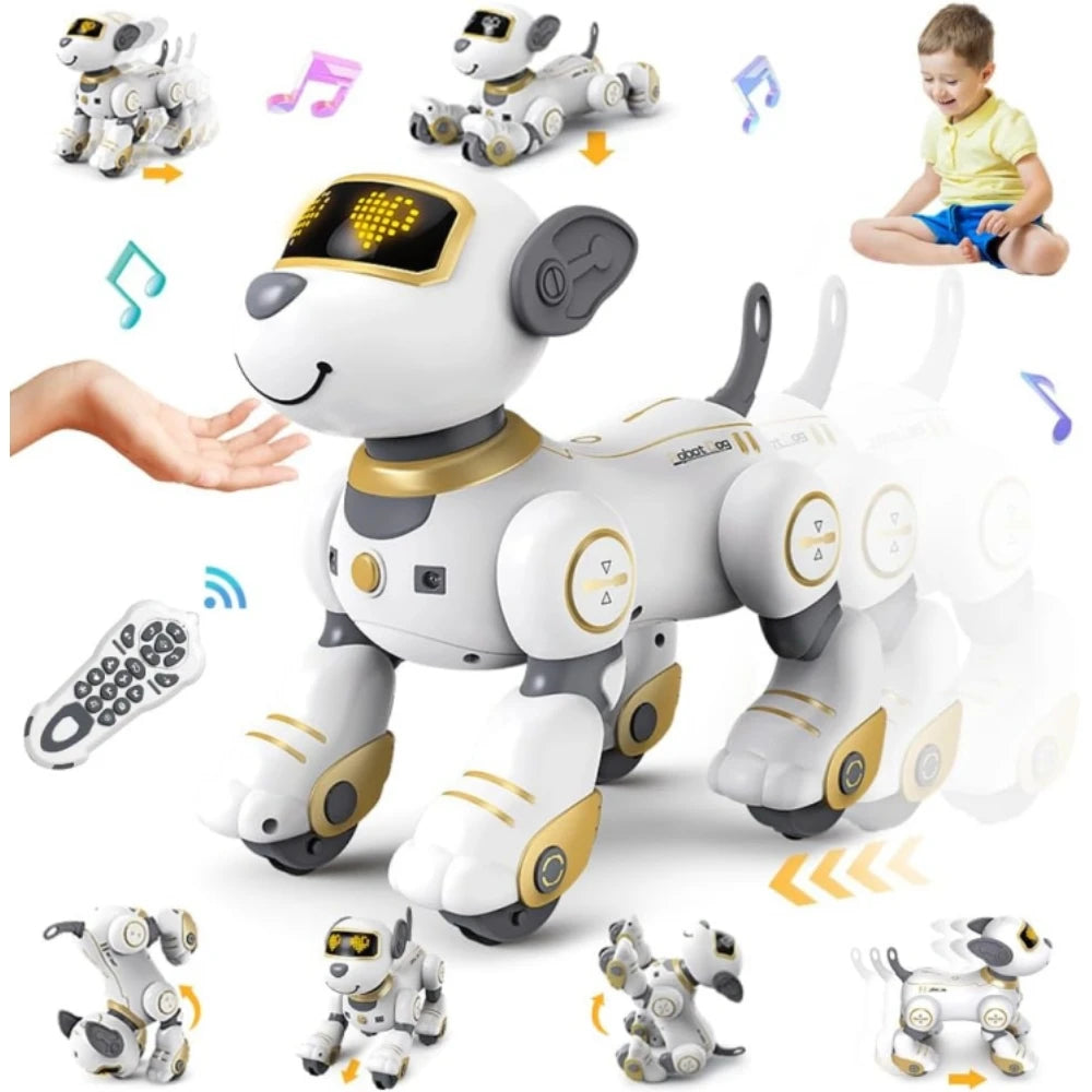 CEDesign RC Robot Dog Toy With Voice Command And Music