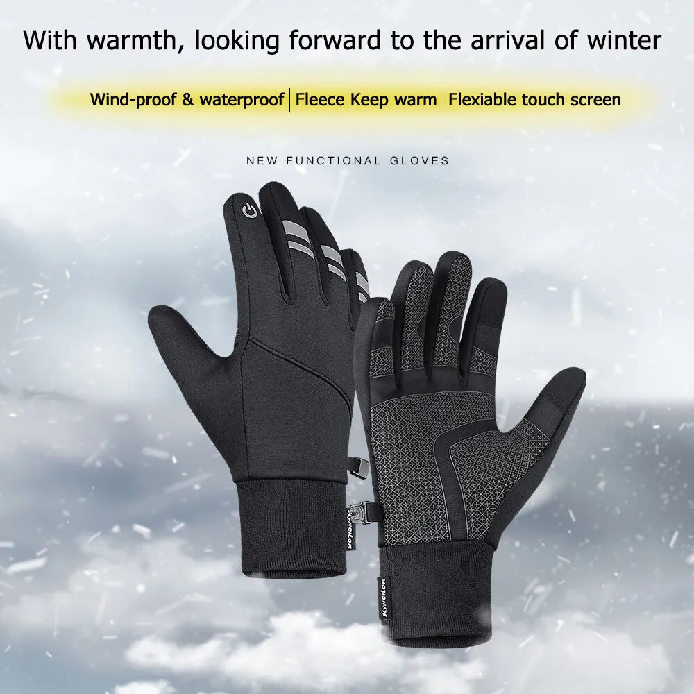 Winter Thermal Cycling Gloves Windproof Nonslip Touchscreen
