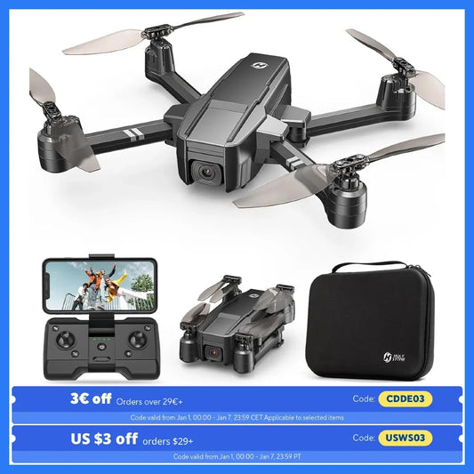 Holy Stone HS440 Foldable FPV Drone With 1080P WiFi