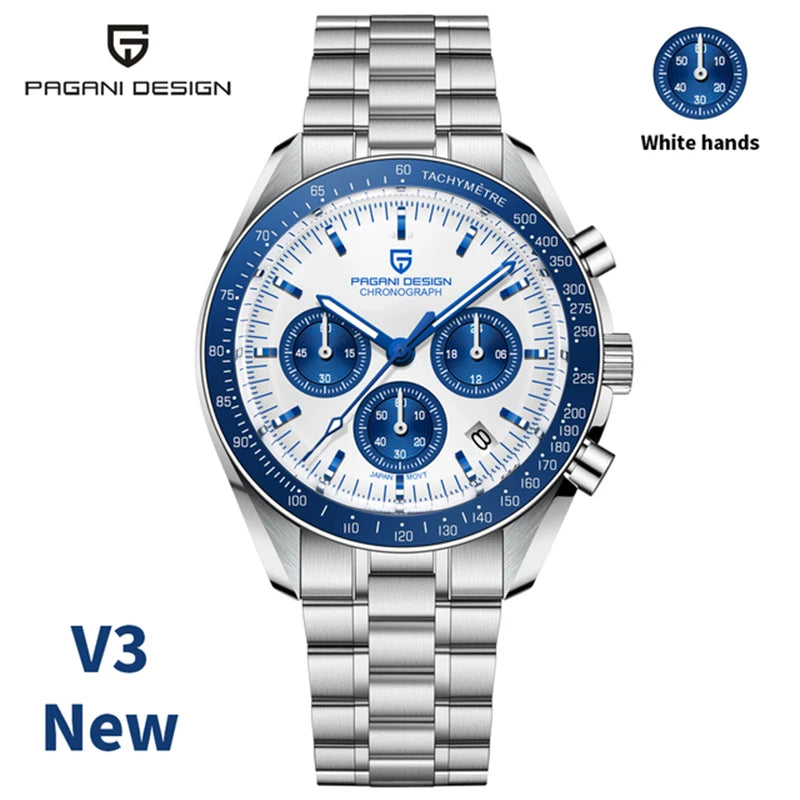 PAGANI DESIGN V5 Moon Chronograph Quartz Watch For Men