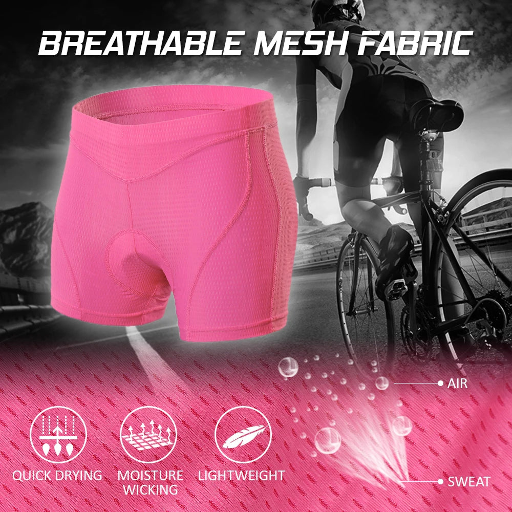 Women Bike Underwear 3D Padded Cycling Shorts