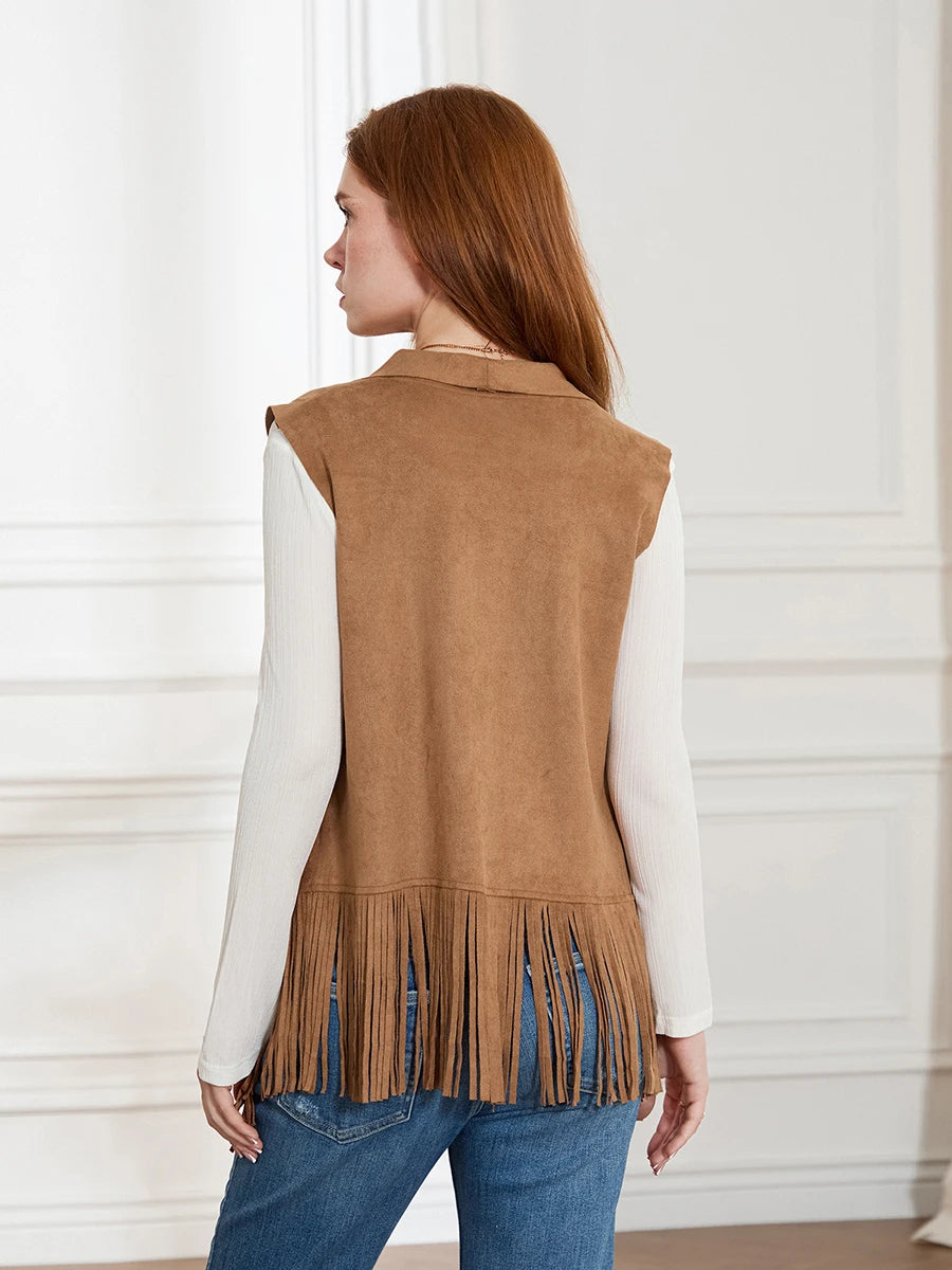 Guangdong Vintage Fringe Jacket 60s Boho Western Coat