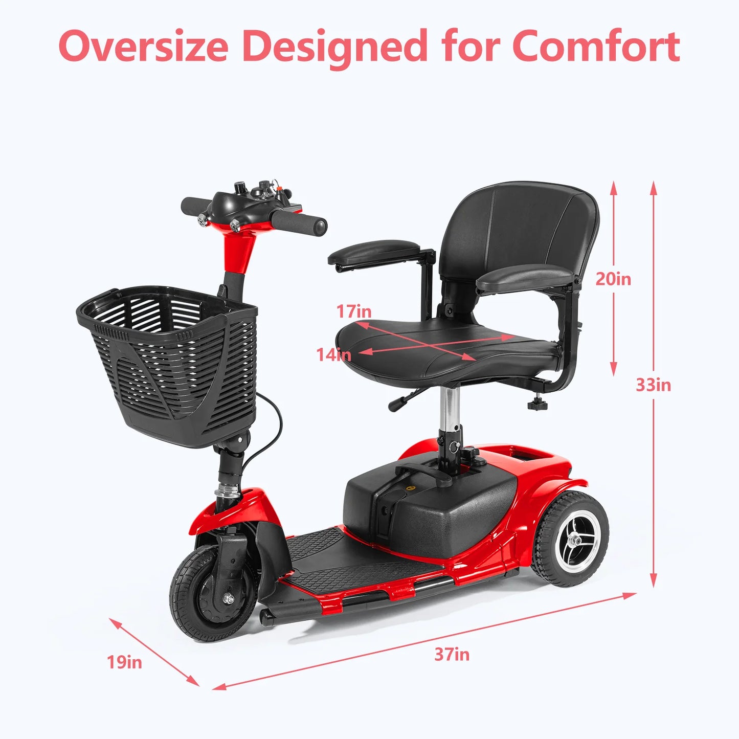 Origin Electric Mobility Scooter 3 Wheel Portable Foldable