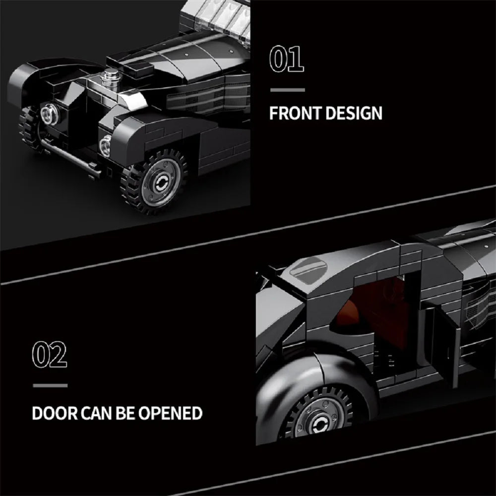 Bugatti Atlantic Sports Car Model Building Set 278 Pieces