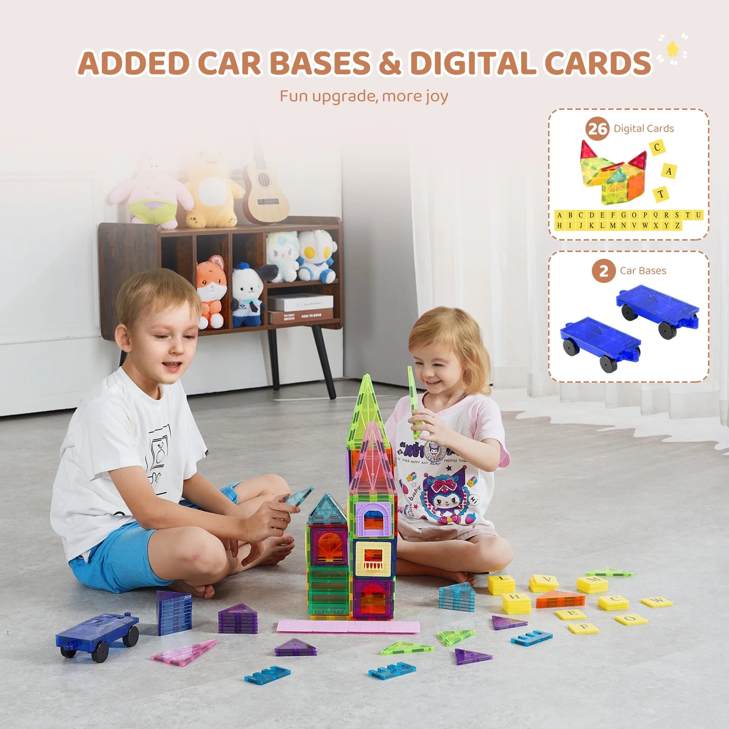 SucceBuy Magnetic Building Blocks Set Construction Puzzle
