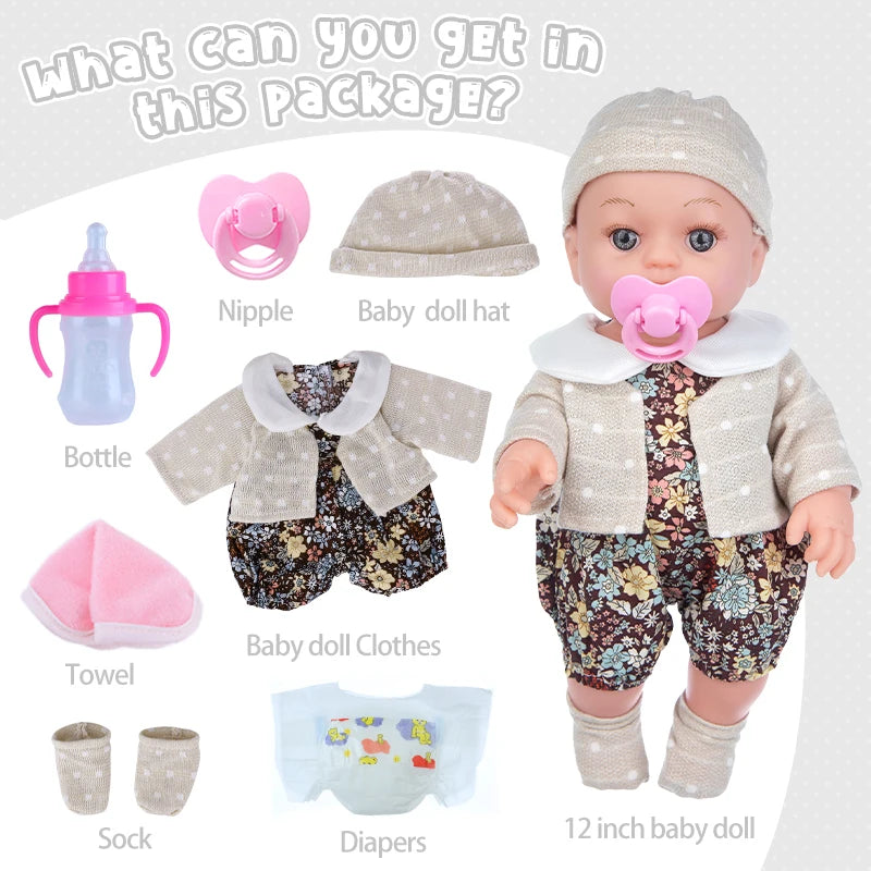 Zhejiang Reborn Doll With Movable Limbs Detachable Clothes