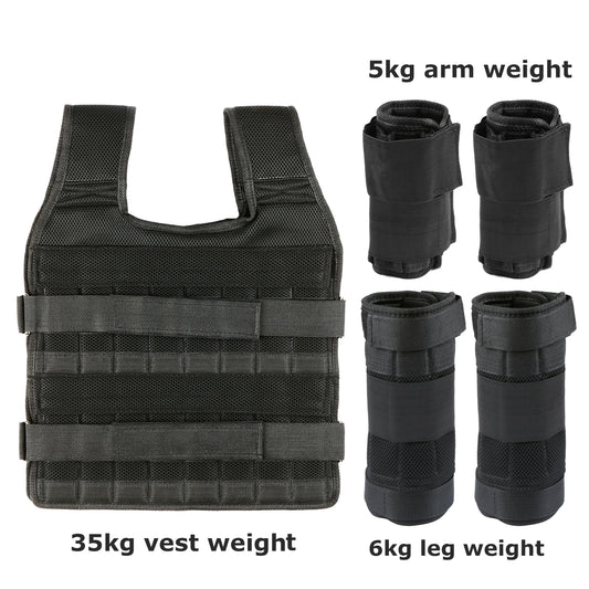 YOSOO Adjustable Vest Weight Set For Strength Training 35kg