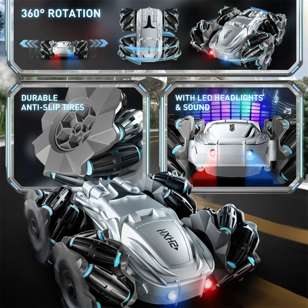 Double Sided 360 Rotating 4WD RC Car With Battery Included