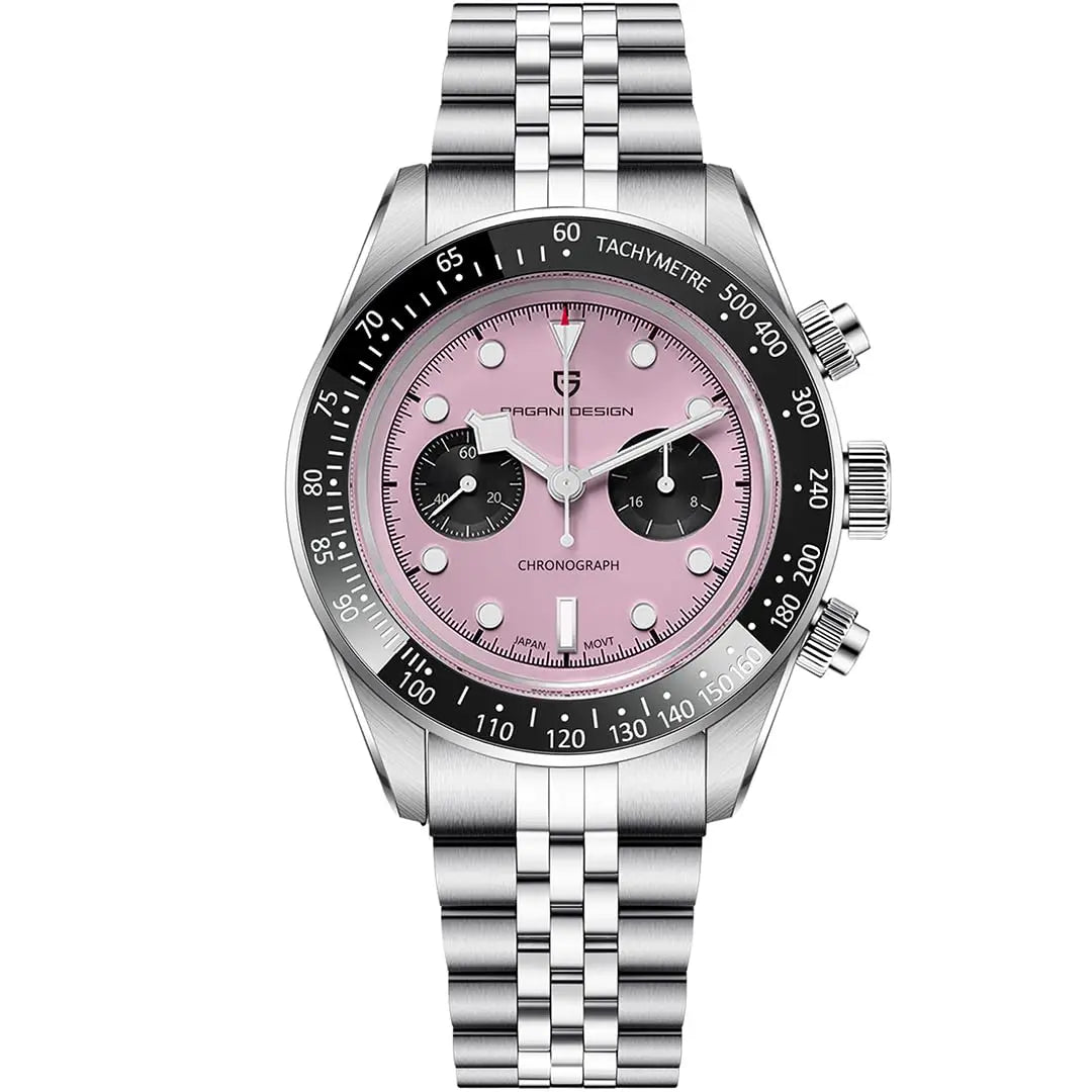 Pagani Design Panda Mens Stainless Steel Chronograph Watch