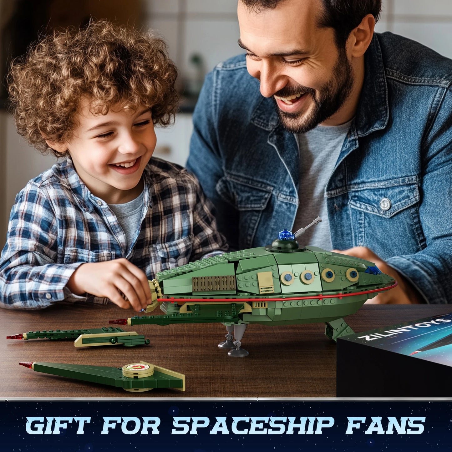BuildMoc Back Future Planet Express Ship Building Kit