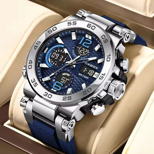 LIGE LED Display Men Wristwatch Luminous Sport Quartz