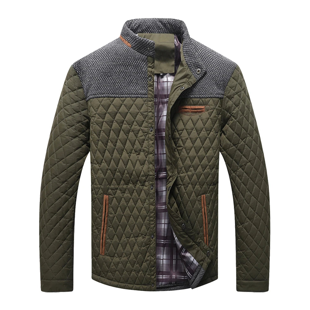 Men's Winter Warm Bomber Quilted Coat by NoEnName