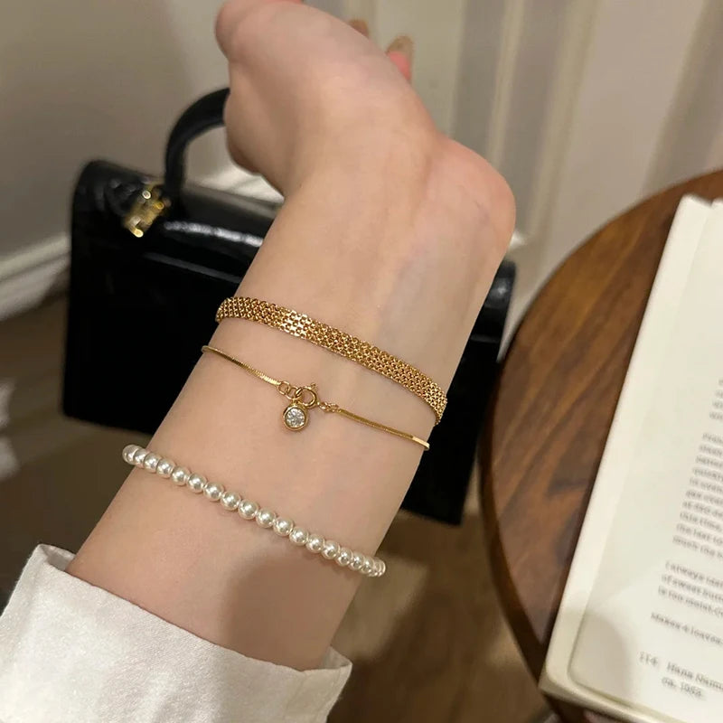 Chuhan 925 Sterling Silver Bracelet Elegant Women Gift