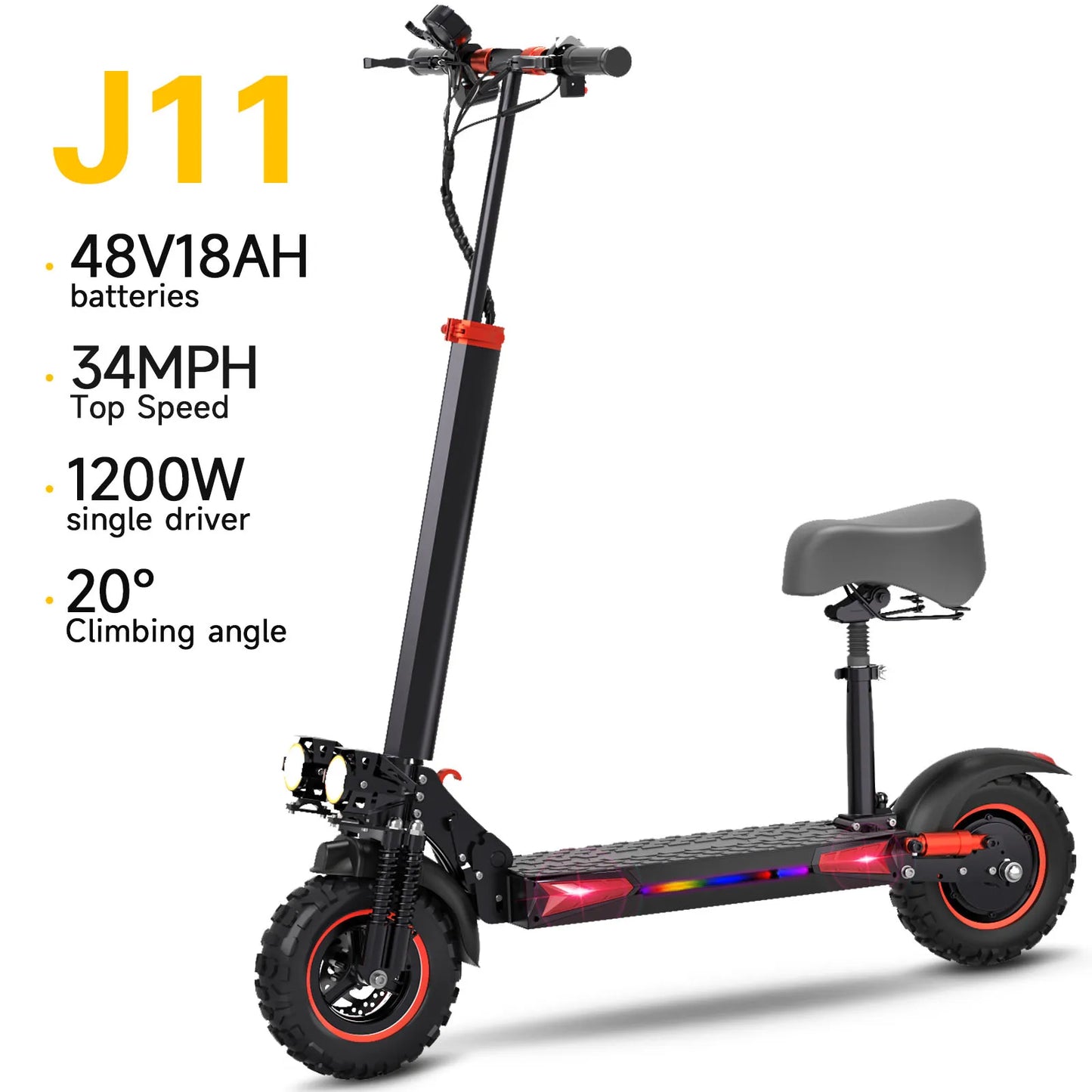 Freeboy J11 Max Electric Scooter 1200W 48V Folding Fat Tire