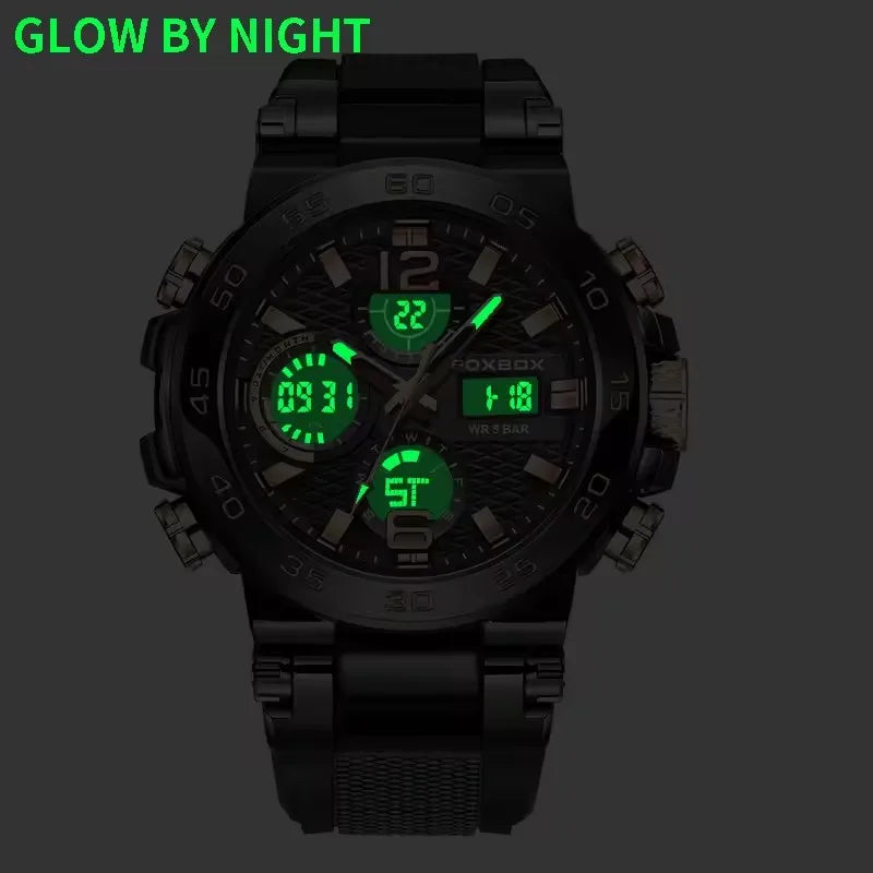 LIGE LED Display Men Wristwatch Luminous Sport Quartz