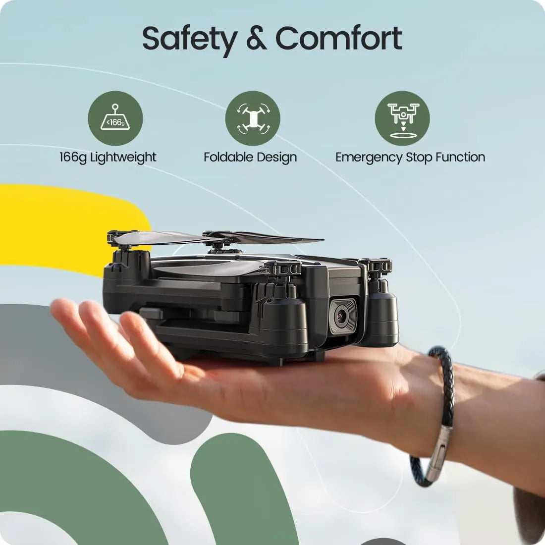 Holy Stone HS440 Foldable FPV Drone With 1080P WiFi