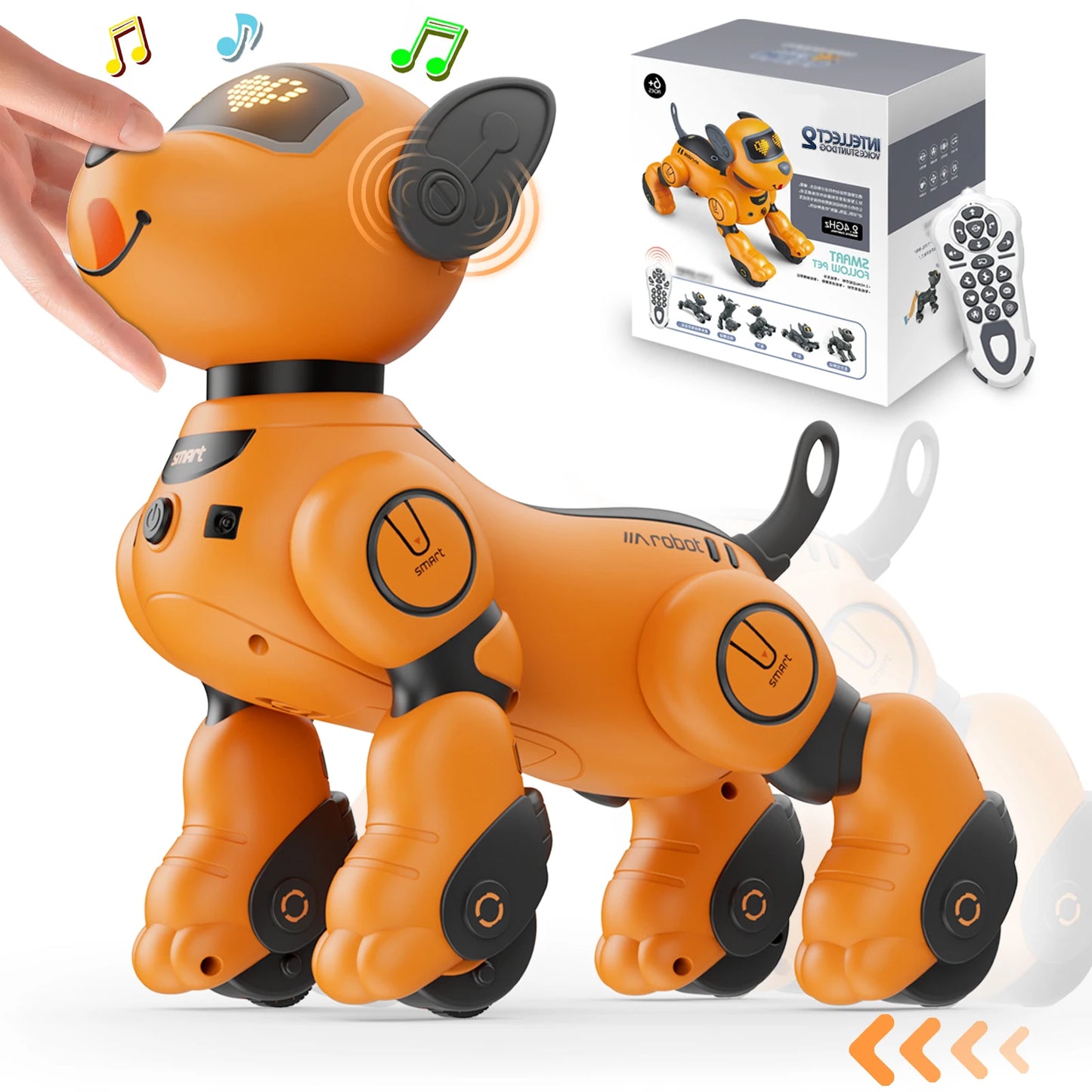 VATOS Robot Dog Toy For Kids Voice 2.4GHz Remote Control