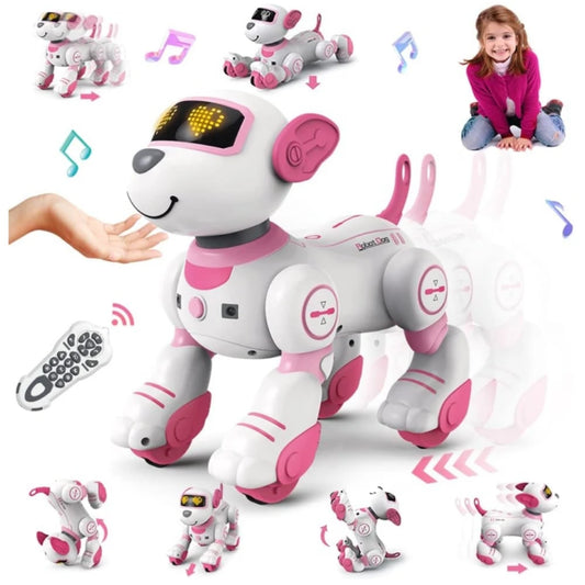 CEDesign RC Robot Dog Toy With Voice Command And Music
