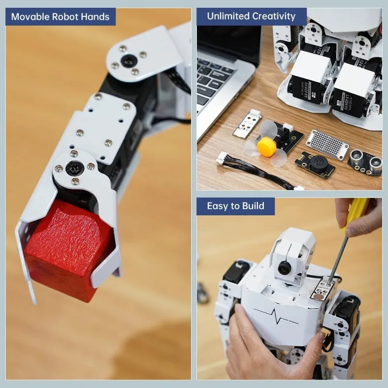 Hign Concerned AI Visual Humanoid Robot Raspberry Pi 5 8GB