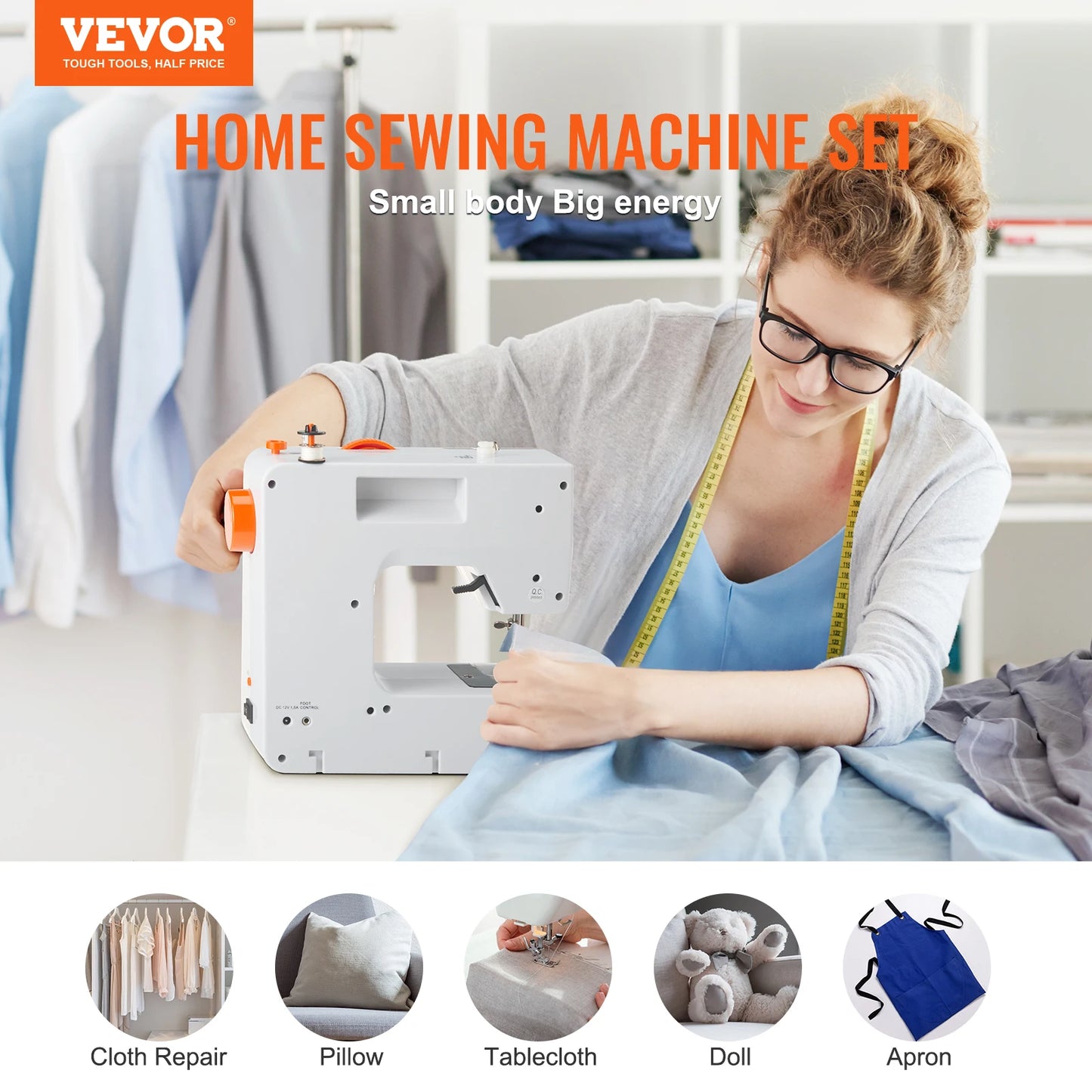 High Sewing Portable Sewing Machine Dual Speed 38 Stitches