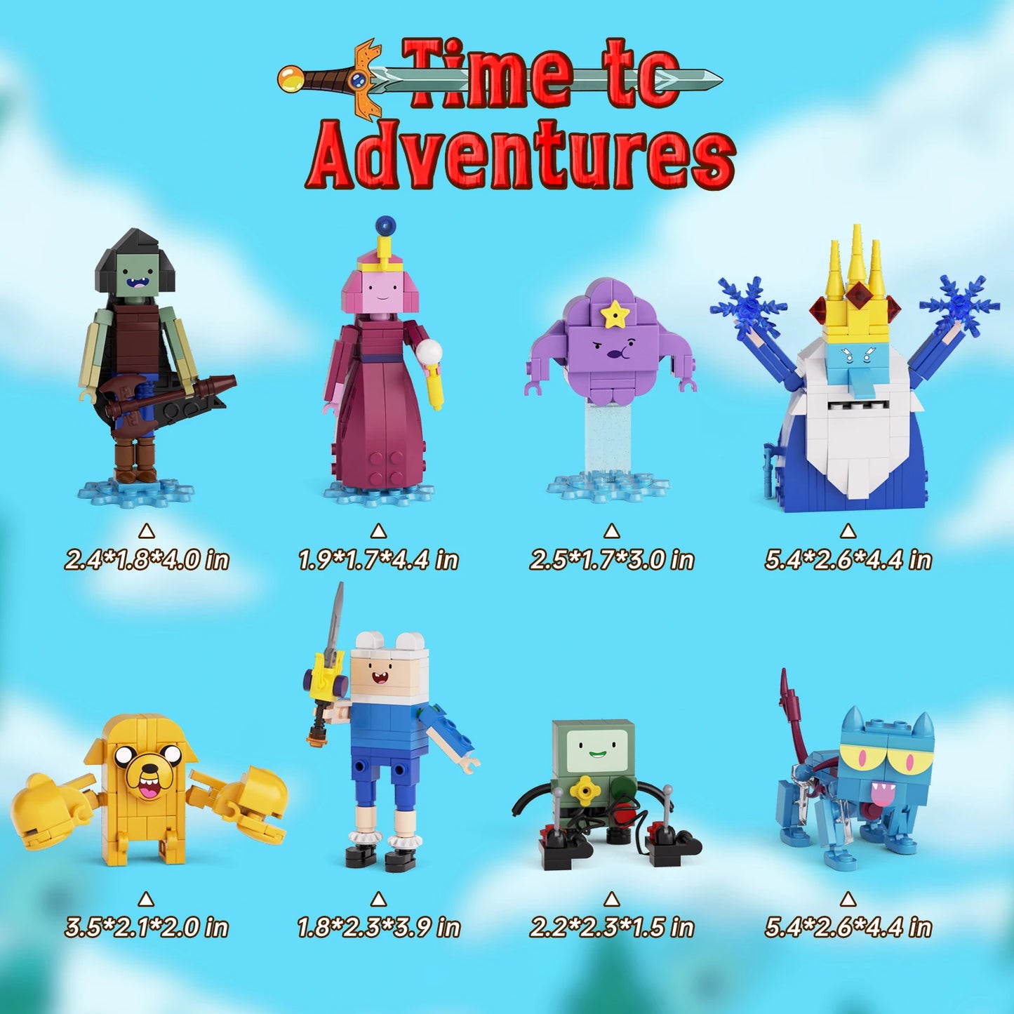 BuildingBoat Adventure Time Building Block Set Figures Gift