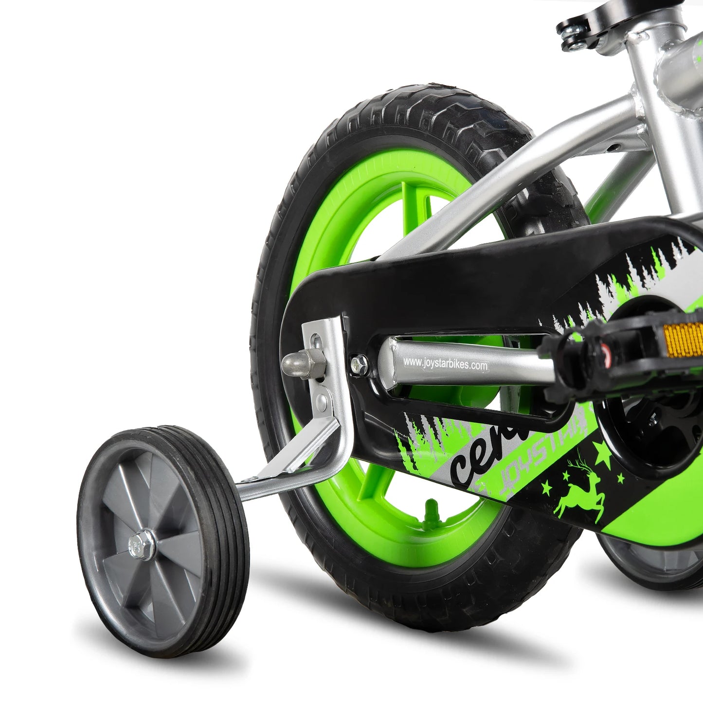 JOYSTAR Cervine Kids Bike With Basket And Training Wheels