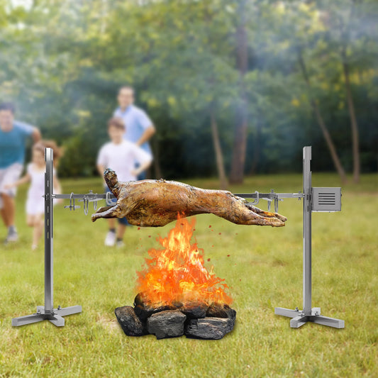 Electric Rotisserie BBQ Rack 40kg Load Capacity 20W 25W